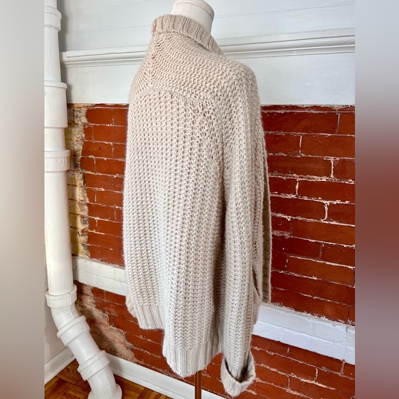 Essentiel  Antwerp Chunky Open Cardigan in Cream - Picture 5 of 11